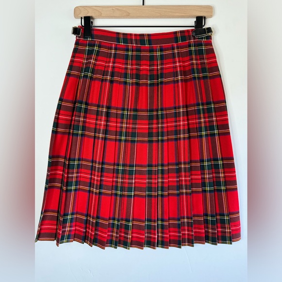 Vintage Land’s End Tartan Plaid Wool Kilt Wrap Skirt Made in Ireland 🇮🇪 - Picture 10 of 15